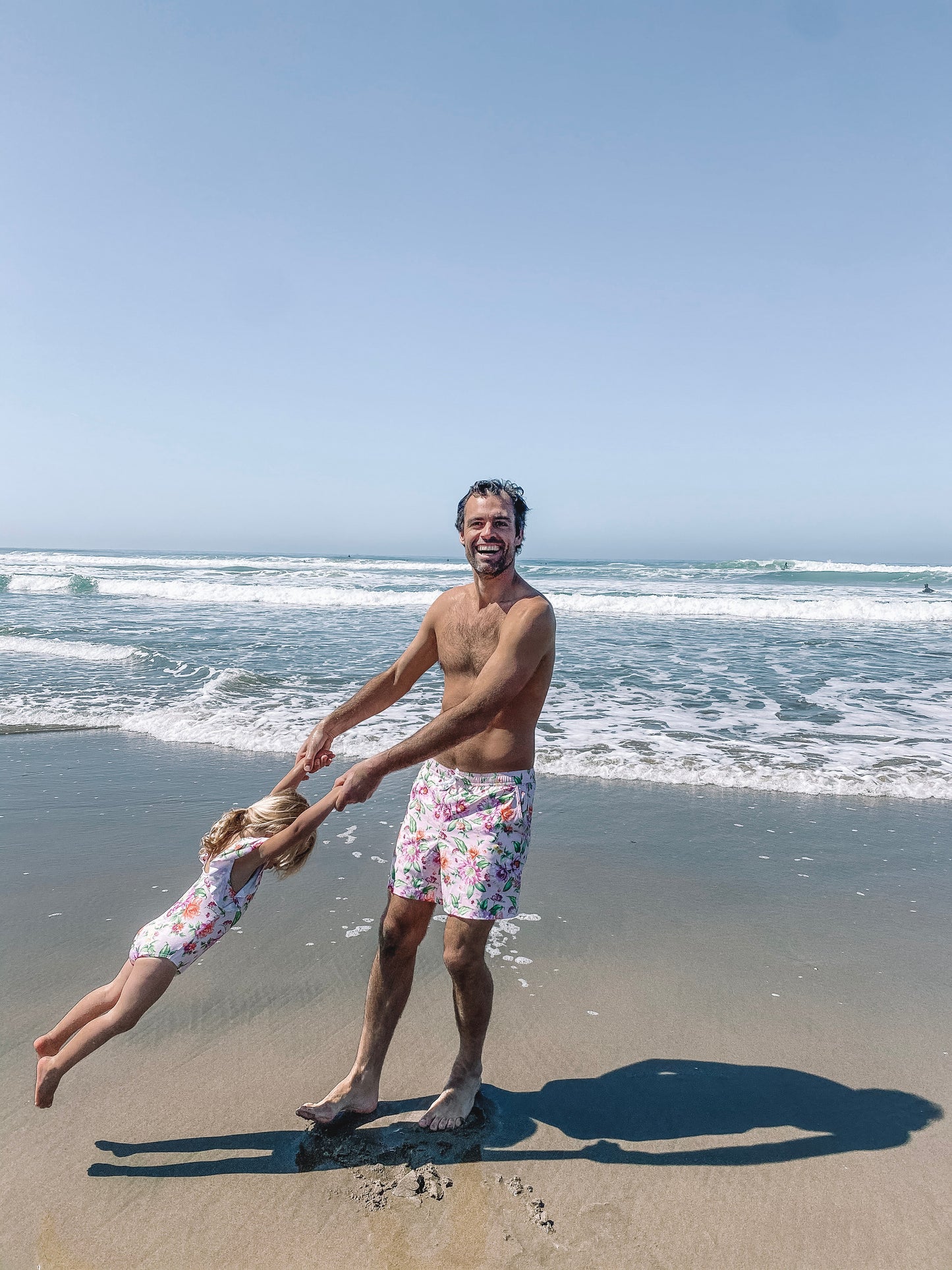 Men's Floral Swim Trunk