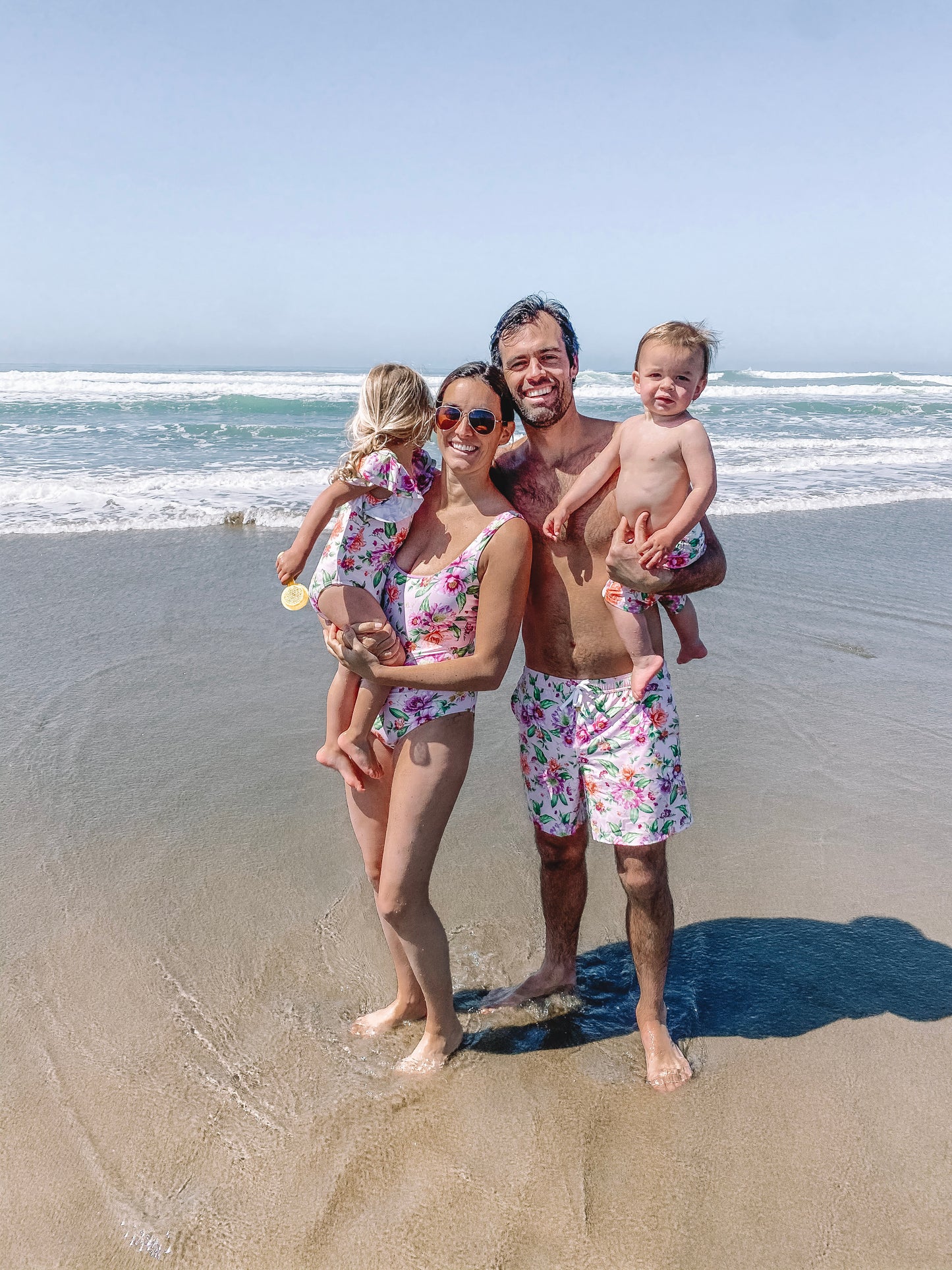 Purple Floral Reversible Onepiece