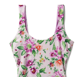 Purple Floral Reversible Onepiece