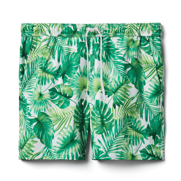 Men's Leafy Swim Trunk
