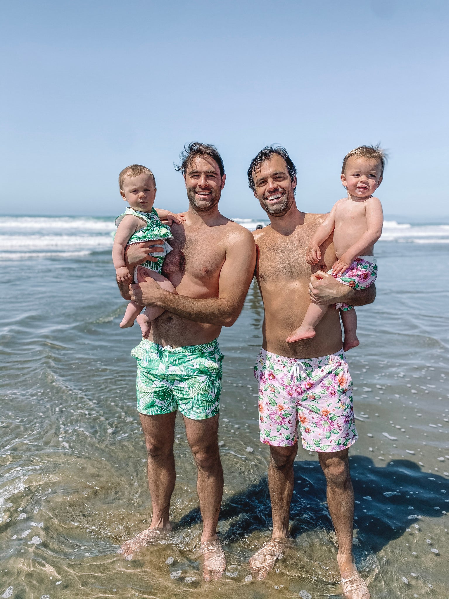 Floral cheap swim trunks